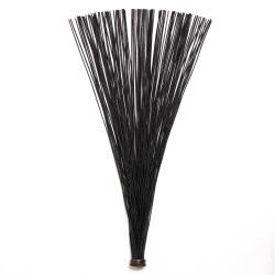 Flogger de lacet ronds noirs semi-rigide