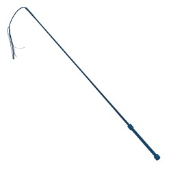 Stick de dressage, en chèvre noir et bleu