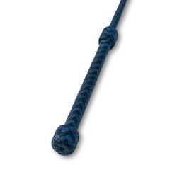 Stick de dressage, en chèvre noir et bleu